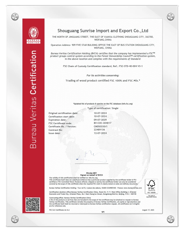 FSC Certificate