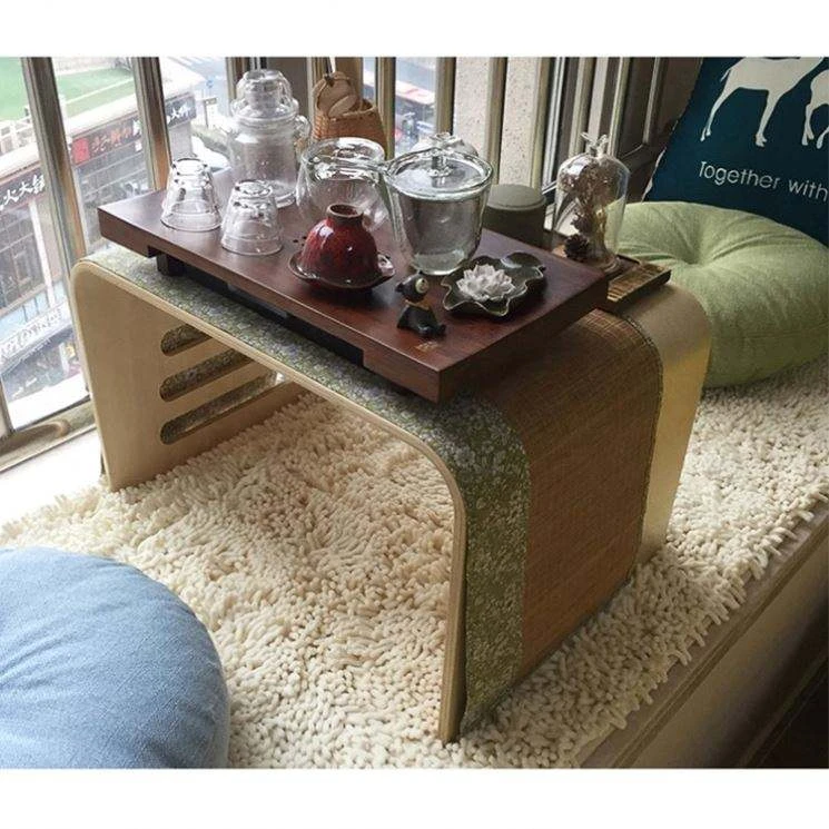 Scandinavian Bentwood Multifunctional Low Table &mdash; Compact Laptop Desk, Bedside Table & Floor Side Ta