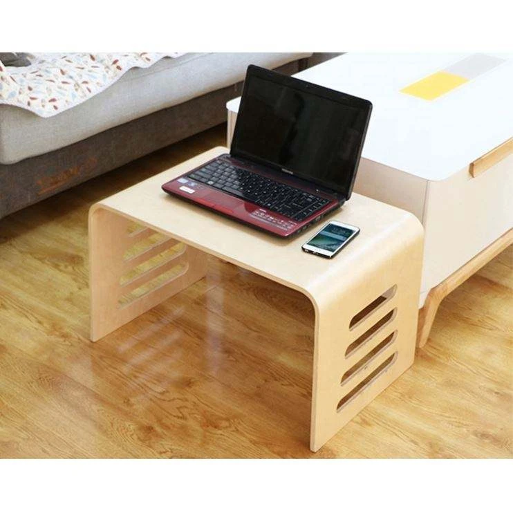Scandinavian Bentwood Multifunctional Low Table &mdash; Compact Laptop Desk, Bedside Table & Floor Side Ta